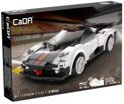 CaDA Building Blocks Telecomandă Mașină sport Z-Wind White Racing Mașină Mașină sport 258 RC Piese