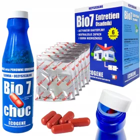    Bio7 Choc starter + Bio 7 Entretien 480g BACTERII PENTRU FOSĂ SEPTICĂ EKO Ecogene 6M