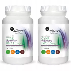   Supliment Alimentar Zinc Trio 15 mg - Citrat, Gluconat și Picolinat, 200 Tablete