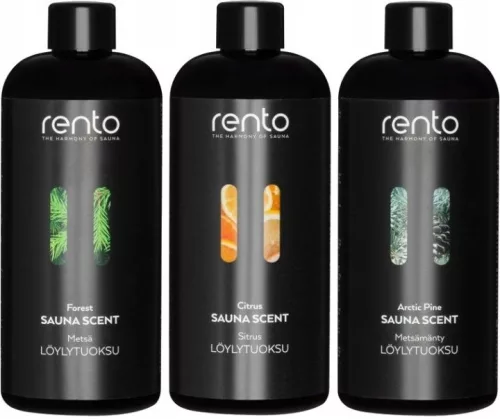 Rento set de 6 parfumuri pentru sauna finlandeza, sticla 400 ml
