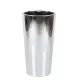  Ghiveci Euro3plast 33 cm x 33 x 61 cm diametru 33 cm plastic crom, nuante de gri si argintiu