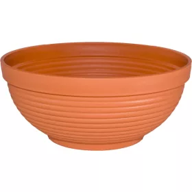    Ghiveci Szemikowie 44 cm x 44 x 19,5 cm diametru 44 cm plastic nuante de portocaliu