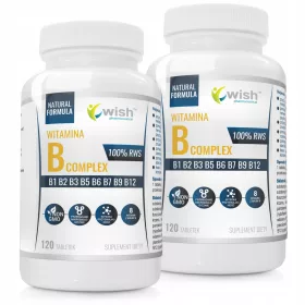   Complex de Vitamina B cu 8 Vitamine Esențiale - Produs Polonez de Wish Pharmaceutical