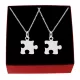  PUZZEL PRIETENIE COLIER ARGINT 925 SET DE 2
