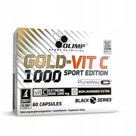   Gold-Vit C 1000 Sport Edition - Supliment Nutritiv cu Vitamina C pentru Sportivi