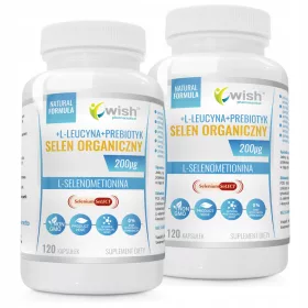   Supliment Organic Seleneum L-Selenometionină cu L-Leucină și Prebiotic - 240 Capsule