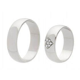  VERIGE DE NUNTA 11 GRAME AUR cu 6 DIAMANTE INIMA