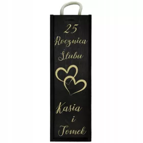    CUTIE DE VIN 10 20 25 CADOU DE JUBILEUARE DE NUNTĂ CU GRAVĂ