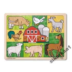  MELISSA DOUG FARMA PUZZLE DIN LEMN MOSAIC 24 BUC.