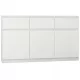 Comodă modernă Mobene 120 x 40 x 98cm alb mat