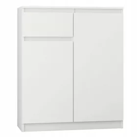  Mobene Comodă modernă 80 x 40 x 98cm alb mat
