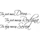  Autocolant de perete Drukant quote 50x100 cm negru