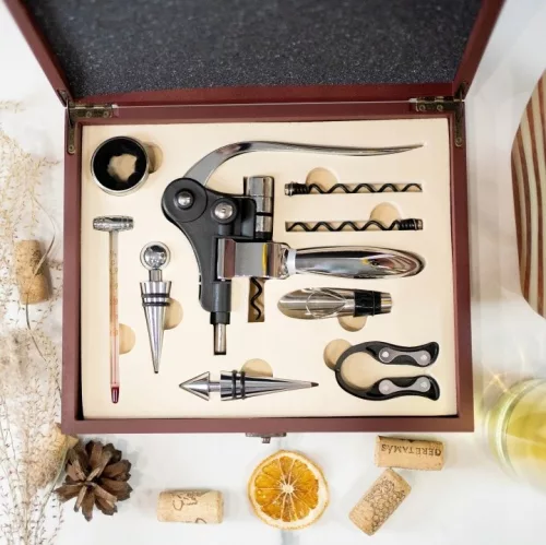 Set de vin IBERGO Wine Gifts SK1 cu tirbușon și termometru