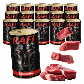  Rafi mancare umeda carne de vita 18,6 kg