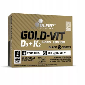   Supliment OLIMP Gold-Vit D3 + K2 Sport Edition pentru Oase și Imunitate