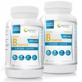   Complex de Vitamine B 200% RWS Vegan de la Wish Pharmaceutical - Suport Pentru Starea de Bine