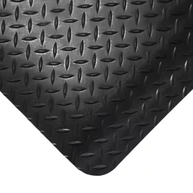 Covoraș anti-oboseală negru Coba Deckplate 90 × 150 cm