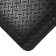 Covoraș anti-oboseală negru Coba Deckplate 90 × 150 cm