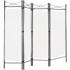 Ecran metalic crem Wideshop ART-259, 4 părți 180 × 163 cm