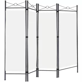 Ecran metalic crem Wideshop ART-259, 4 părți 180 × 163 cm