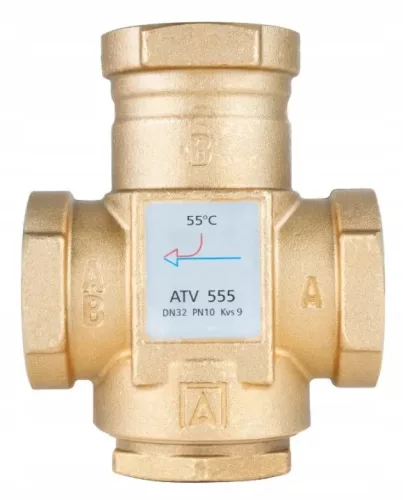 Supapa termostatica Afriso ATV 555 DN32 pentru protectie retur, 55 °C