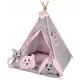  CORT TEEPEE TIPI MAT + 3 PERNE ANIMALE