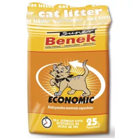  Așternut pentru pisici cu parfum economic SUPER BENEK 25L