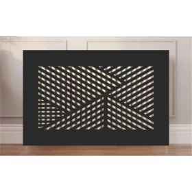Capac negru pentru calorifer de la DIBOND 49 × 58 cm