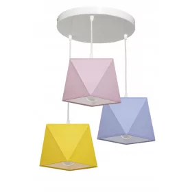    Lampă suspendatăjasciemno.pl 3D Abajur cu 3 puncte de lumină E27