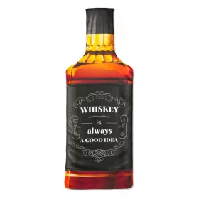    Prosop de plajă din pânză în formă de sticlă de whisky Cadou pentru