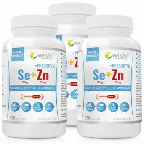   Supliment Alimentar - Selen 200mcg + Zinc 15mg + Prebiotic, Vcaps® - Fără substanțe artificiale