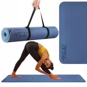  Covorașul de exerciții 4FIZJO 180 cm x 60 cm albastru
