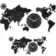  Ceas de perete ModernClock alb, nuante de gri, argintiu 110cm