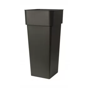  Ghiveci Euro3plast 38 cm x 38 x 80 cm, plastic grafit
