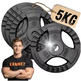    Set greutati fonta 4x5 20 kg placa ghidon sala de sport KAWMET 30mm
