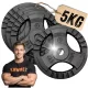 Set greutati fonta 4x5 20 kg placa ghidon sala de sport KAWMET 30mm