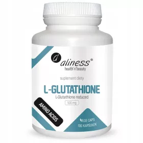  L-Glutathion 500mg - Supliment pentru Detoxifiere și Îmbunătățirea Imunității, 100 Capsule