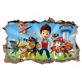  Sticker de perete poster PAW PATROL! 120x74 cm