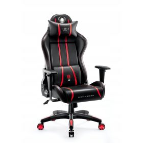    Scaune de gaming Diablo Chairs X-One 2.0, piele ecologică neagră și roșie
