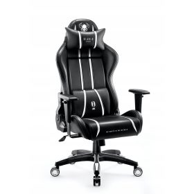    Scaune de gaming Diablo Chairs X-One 2.0, piele ecologica alb-negru