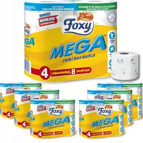 Hârtie igienică Foxy Mega 28 role de 300 de resturi