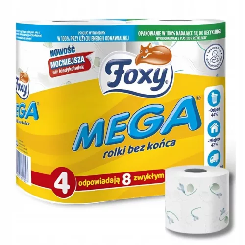 Hârtie igienică Foxy Mega 28 role de 300 de resturi