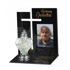  Un suport de lumânare mormânt cu o DEDICARE FOTO