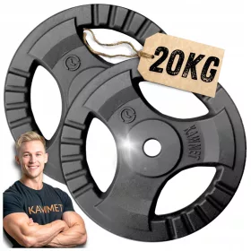    Set de greutăți din fontă de 40 kg, ghidon, sală de gimnastică acasă, pentru antrenament 2x20 kg