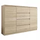  Comodă modernă Mobene 140 x 40 x 98 cm, stejar Sonoma mat