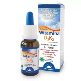   Supliment Vitamina D3 K2 Dr. Jacob's - 150 de porții pentru oase sănătoase