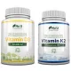 Suplimente Vitamina D3 10000 IU și K2 MK7 200 mcg, Rezervă pentru un An, 730 Bucăți