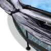 Piscina rotunda de gradina 244x76 cm cu pompa de filtru si adapost gri