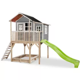 Casuta de gradina din lemn pentru copii Loft 750 - gri