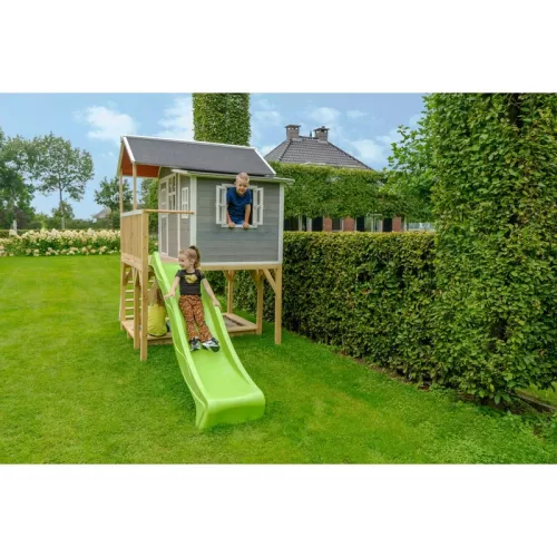 Casuta de gradina din lemn pentru copii Loft 750 - gri